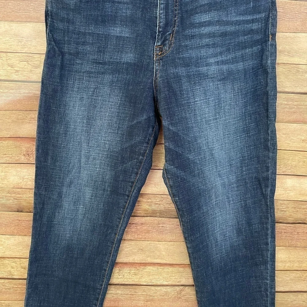 Ella Moss High Waist Straight Ankle Jeans Women's Dark Wash Size: 14/32 - Picture 8 of 10